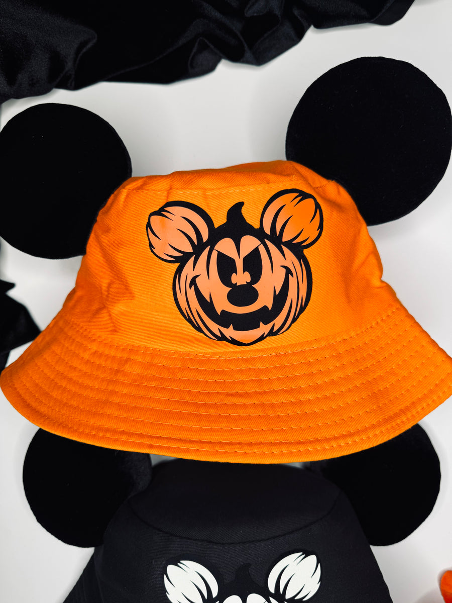 Pumpkin Mickey Orange Bucket Hat – LeBownitte2 display picture 3
