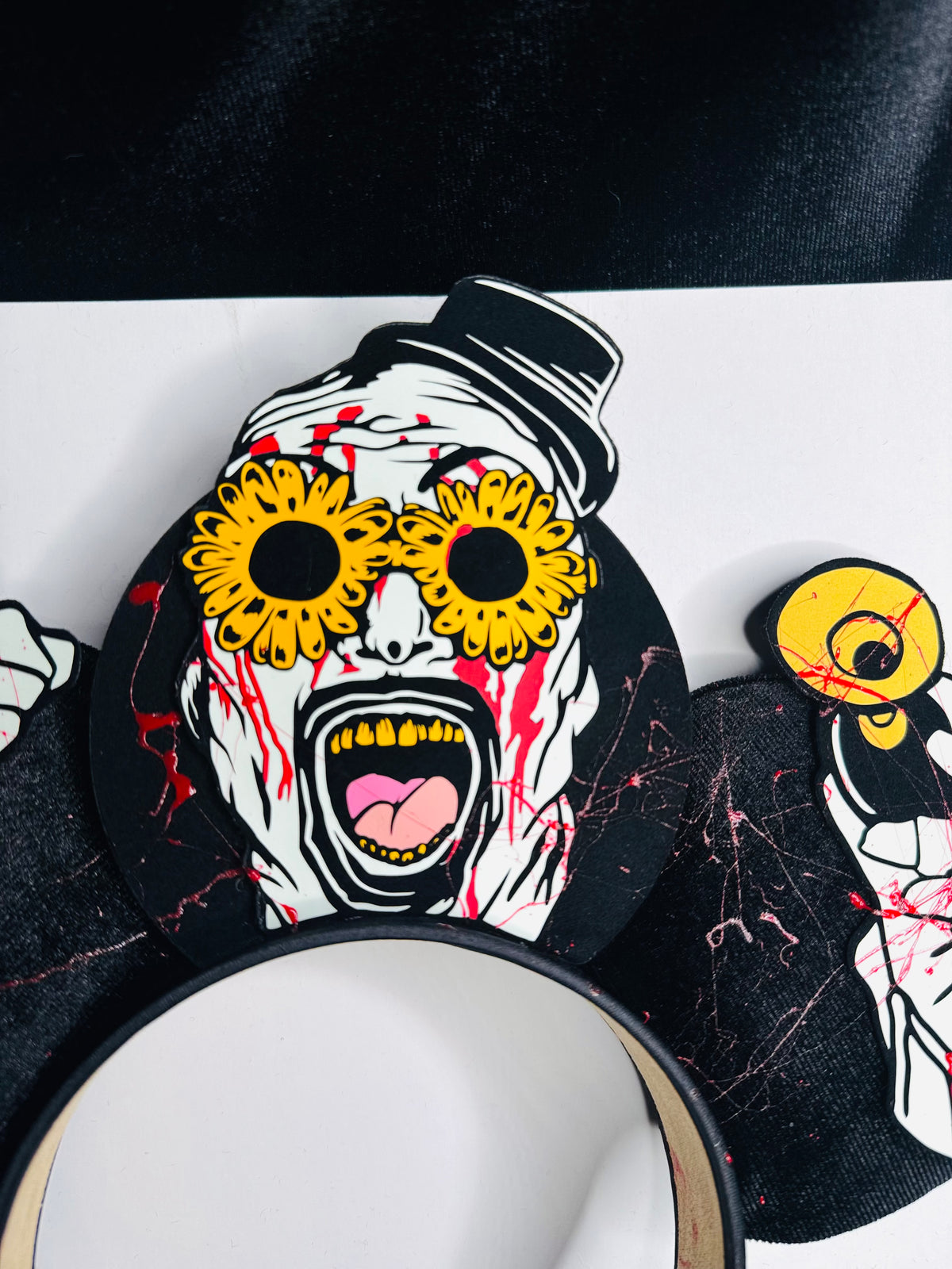 Terrifier Art the Clown Inspired Ears (glow in the dark)