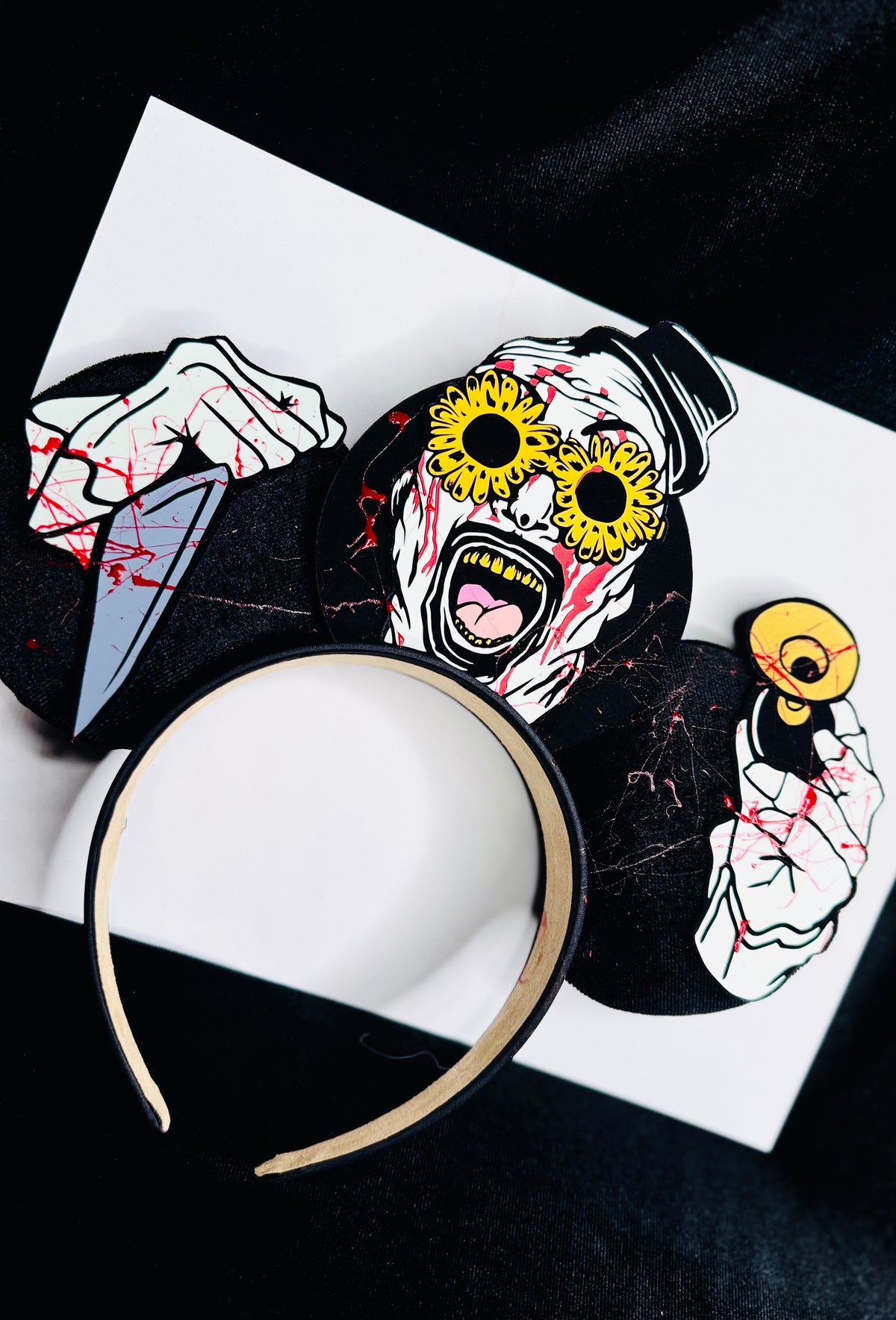 Terrifier Art the Clown Inspired Ears (glow in the dark)
