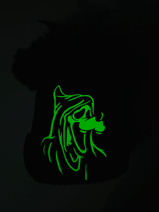 (Pre Order) Ghostface Goofy Inspired Beanie( glow in the dark)