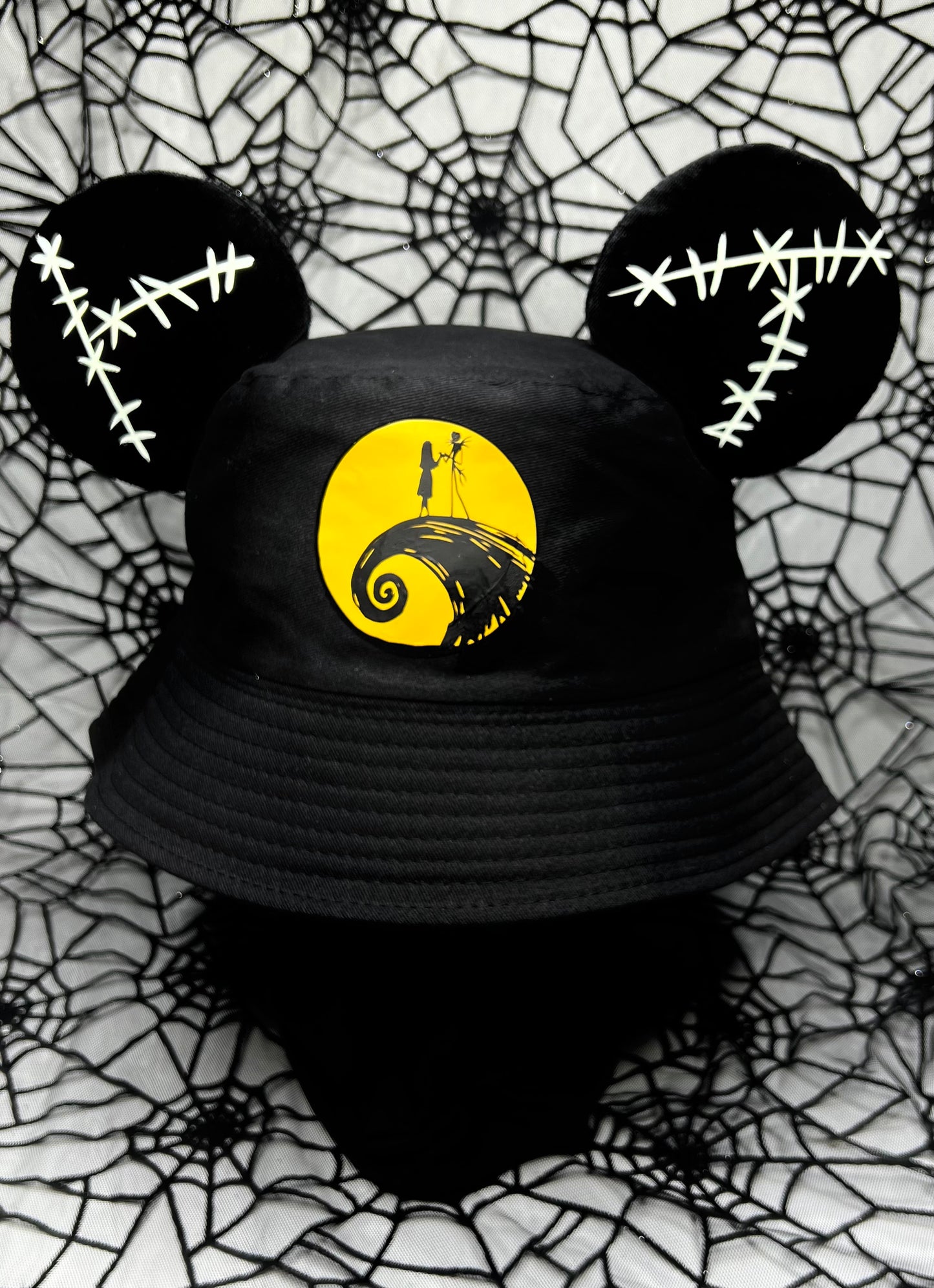 Jack and Sally Inspired Bucket Hat