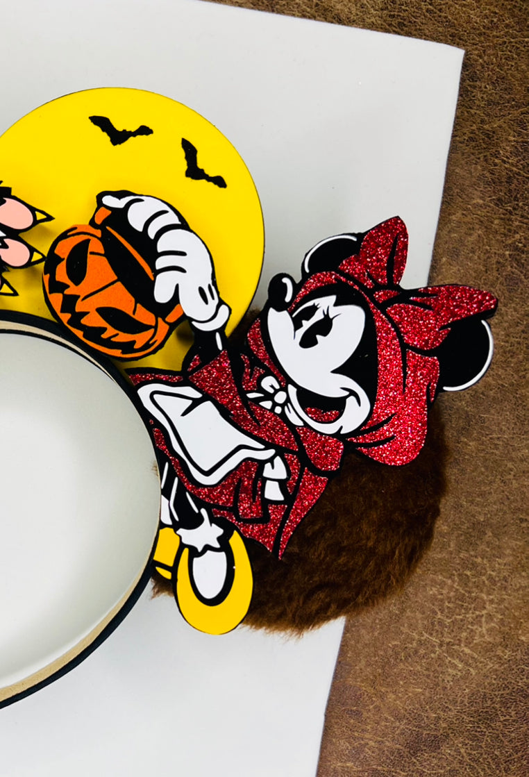Mickey and Minnie Werewolf and red riding hood inspired ears