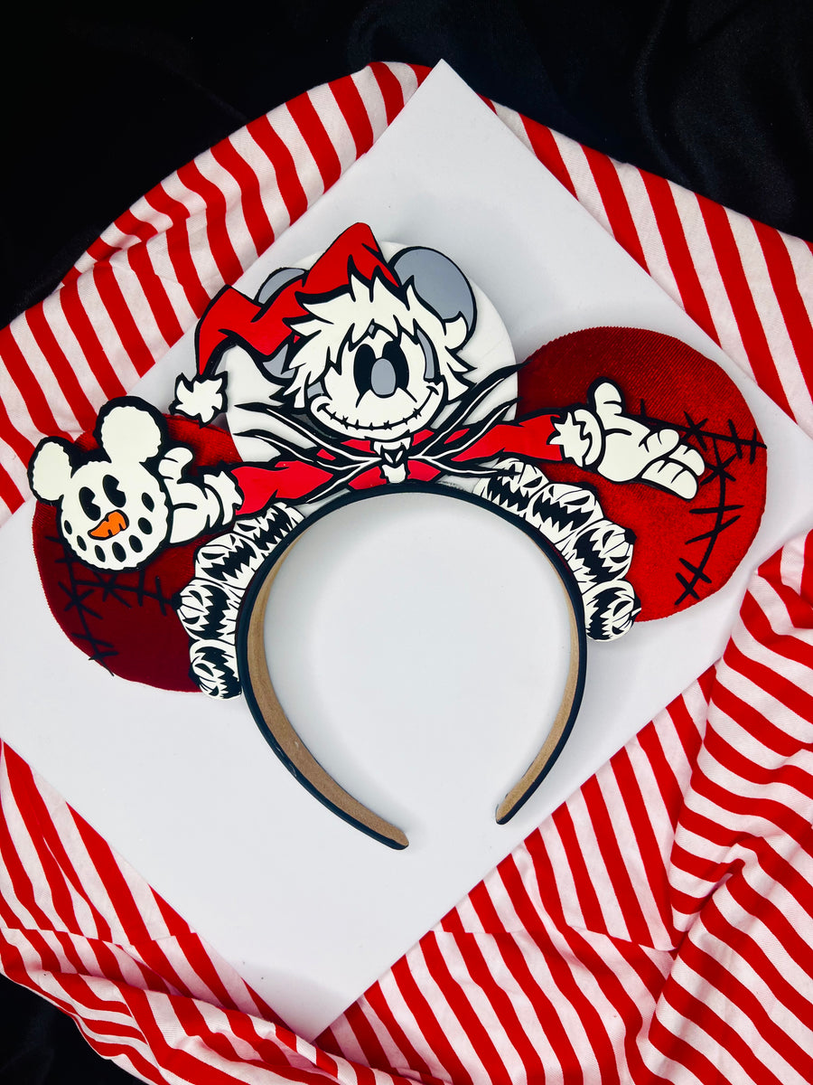 Mickey Jack Santa and Minnie Sally Mrs Clause Inspired ears LeBownitte2