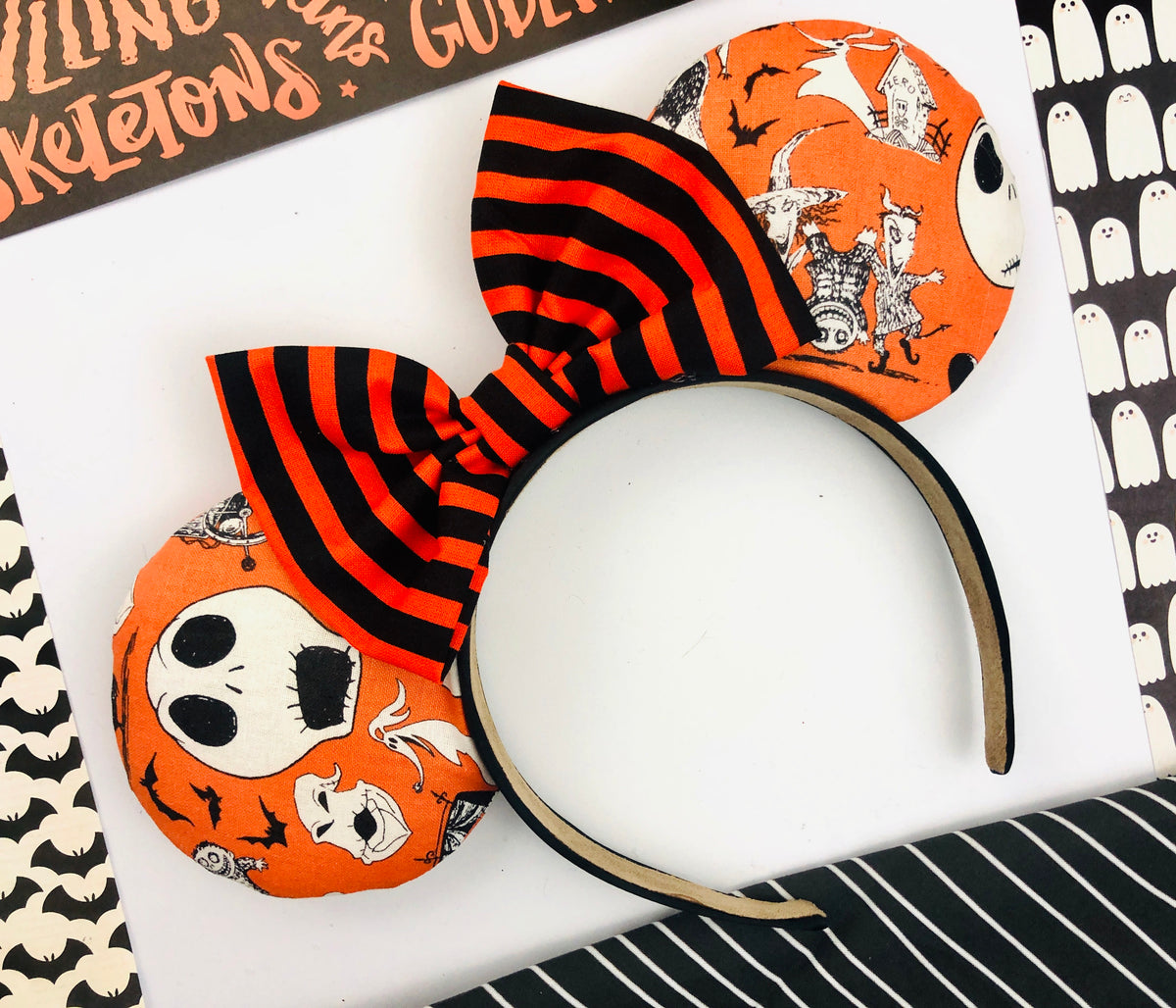Orange Nightmare Before Christmas Ears