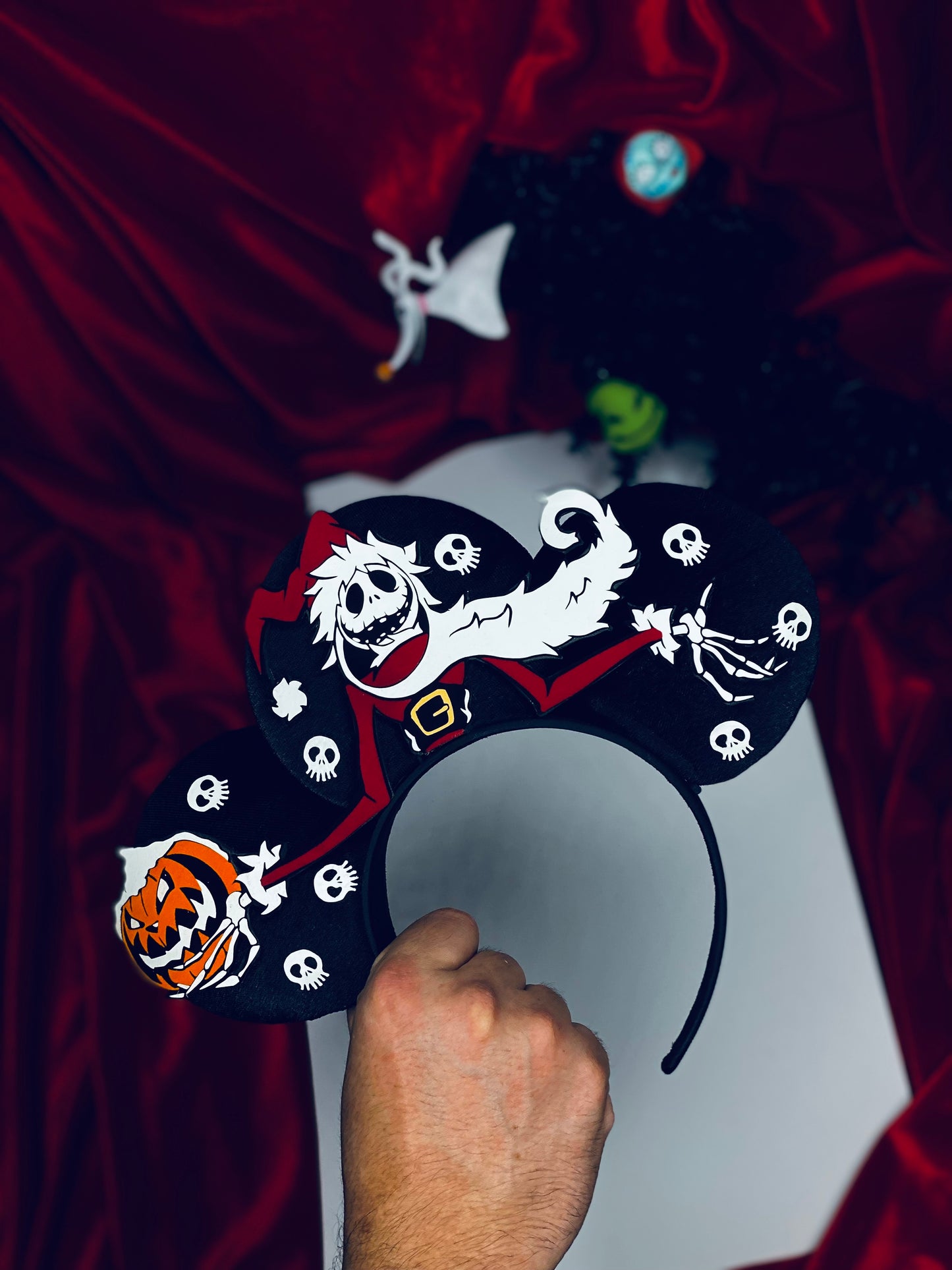 Jack Skellington Christmas Inspired Ears