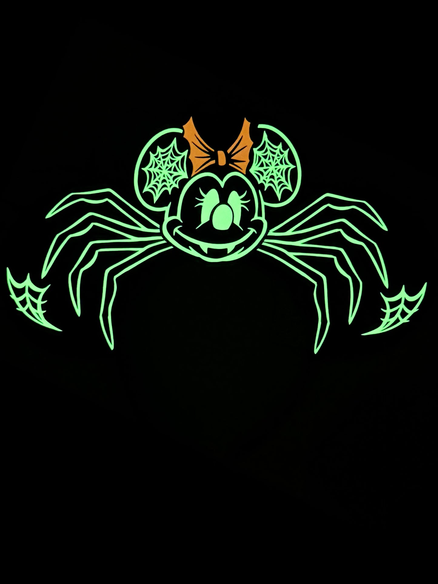 Spider Mickey and Minnie Inspired Ears ( Glow in the dark)