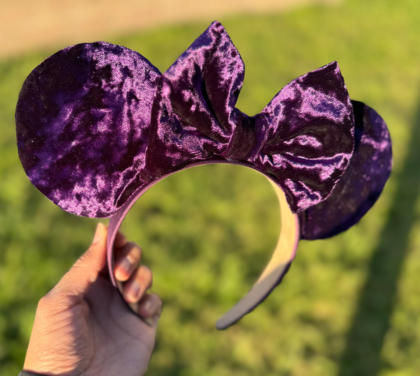 Limited solid velvet ears and sequin ears. (Colored headband)