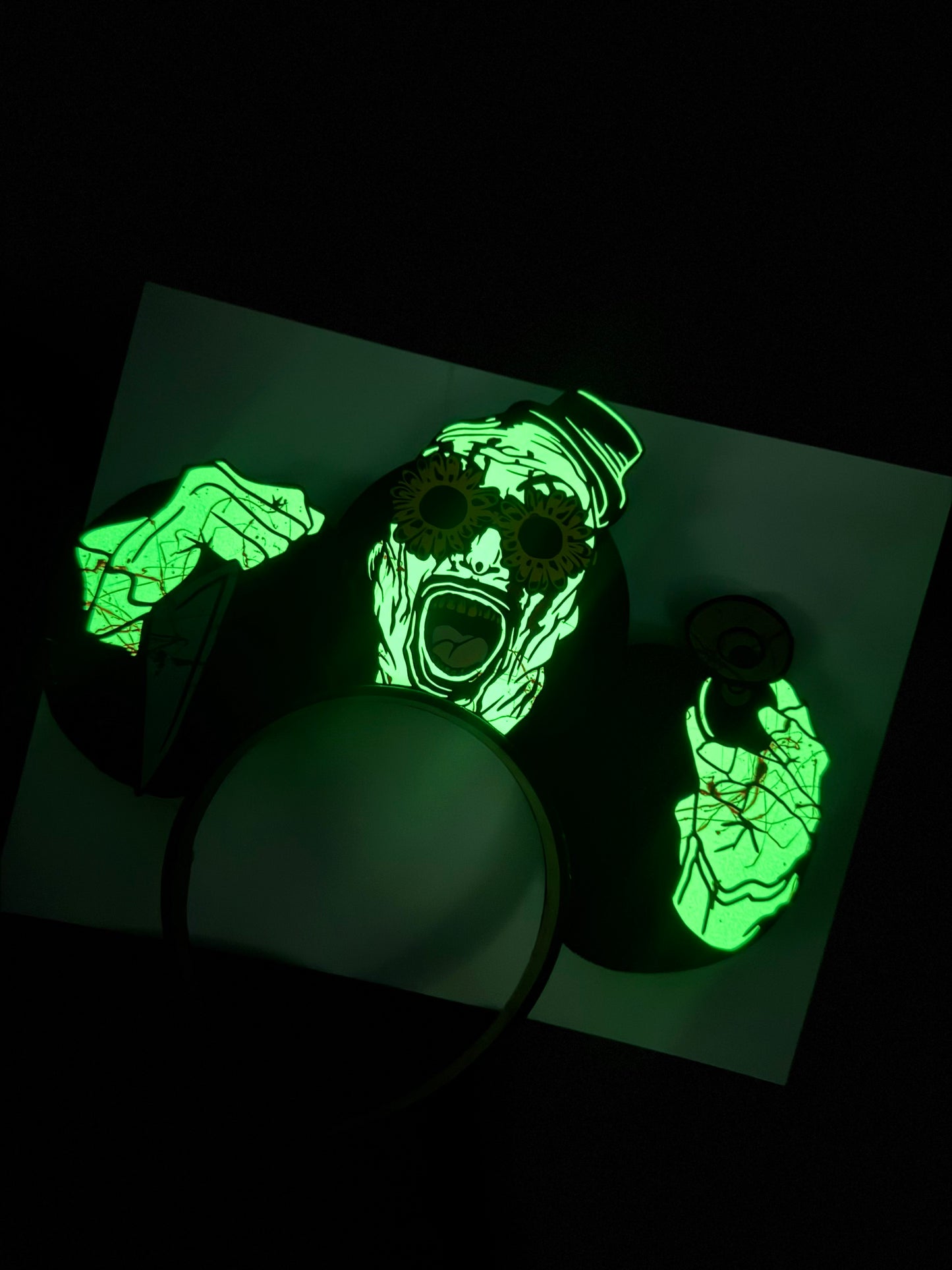 Terrifier Art the Clown Inspired Ears (glow in the dark)
