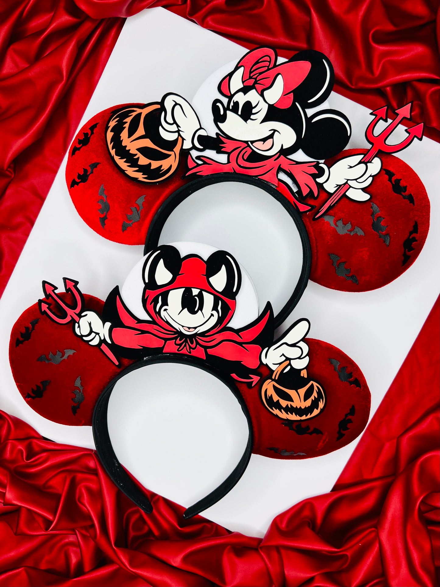 Devil Mickey and Devil Minnie Inspired Ears