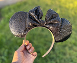 Limited solid velvet ears and sequin ears. (Colored headband)