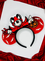 Devil Mickey and Devil Minnie Inspired Ears
