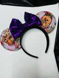 Lilac Floral Star Wars Sketch Inspired Ears