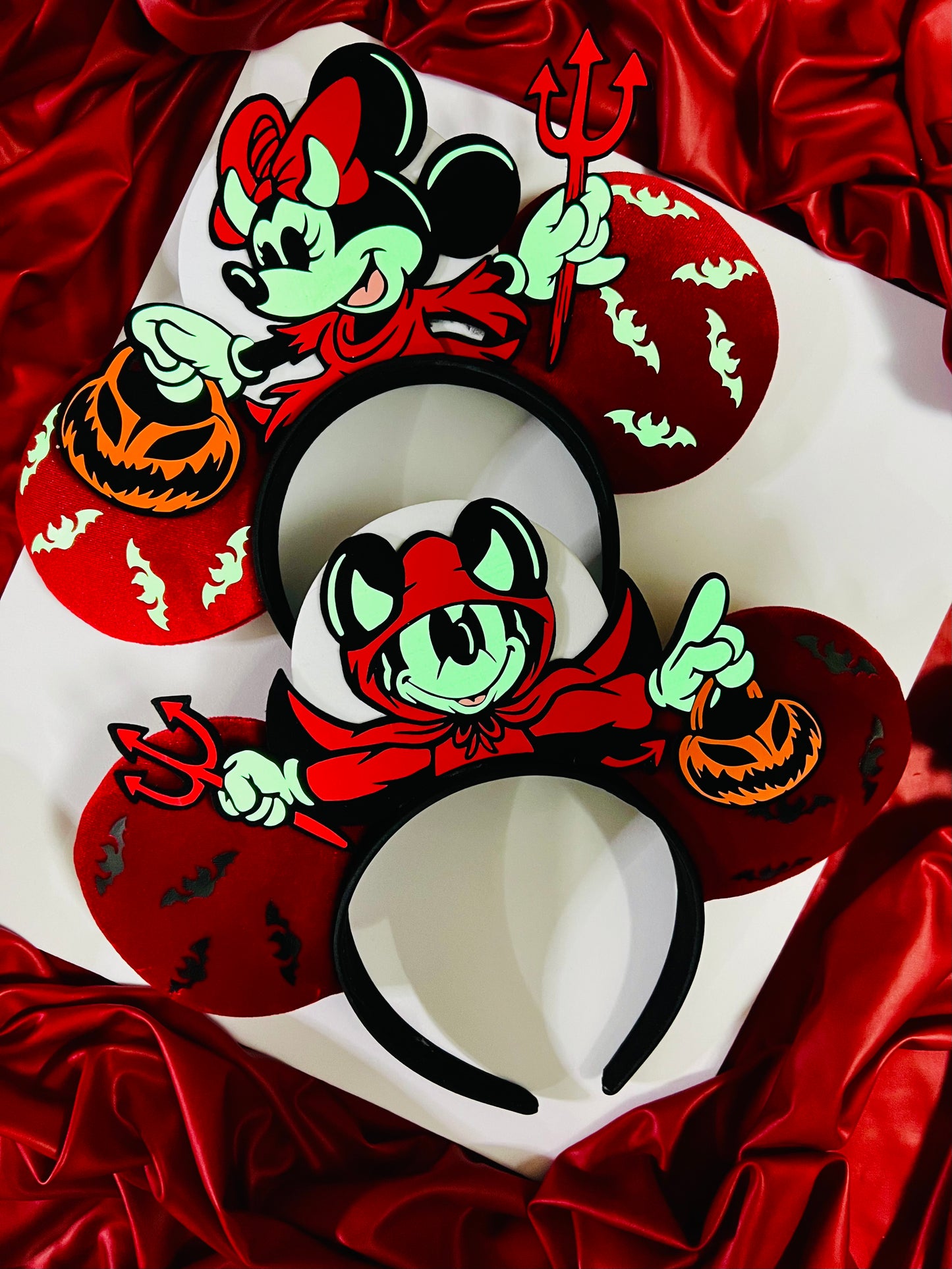 Devil Mickey and Devil Minnie Inspired Ears