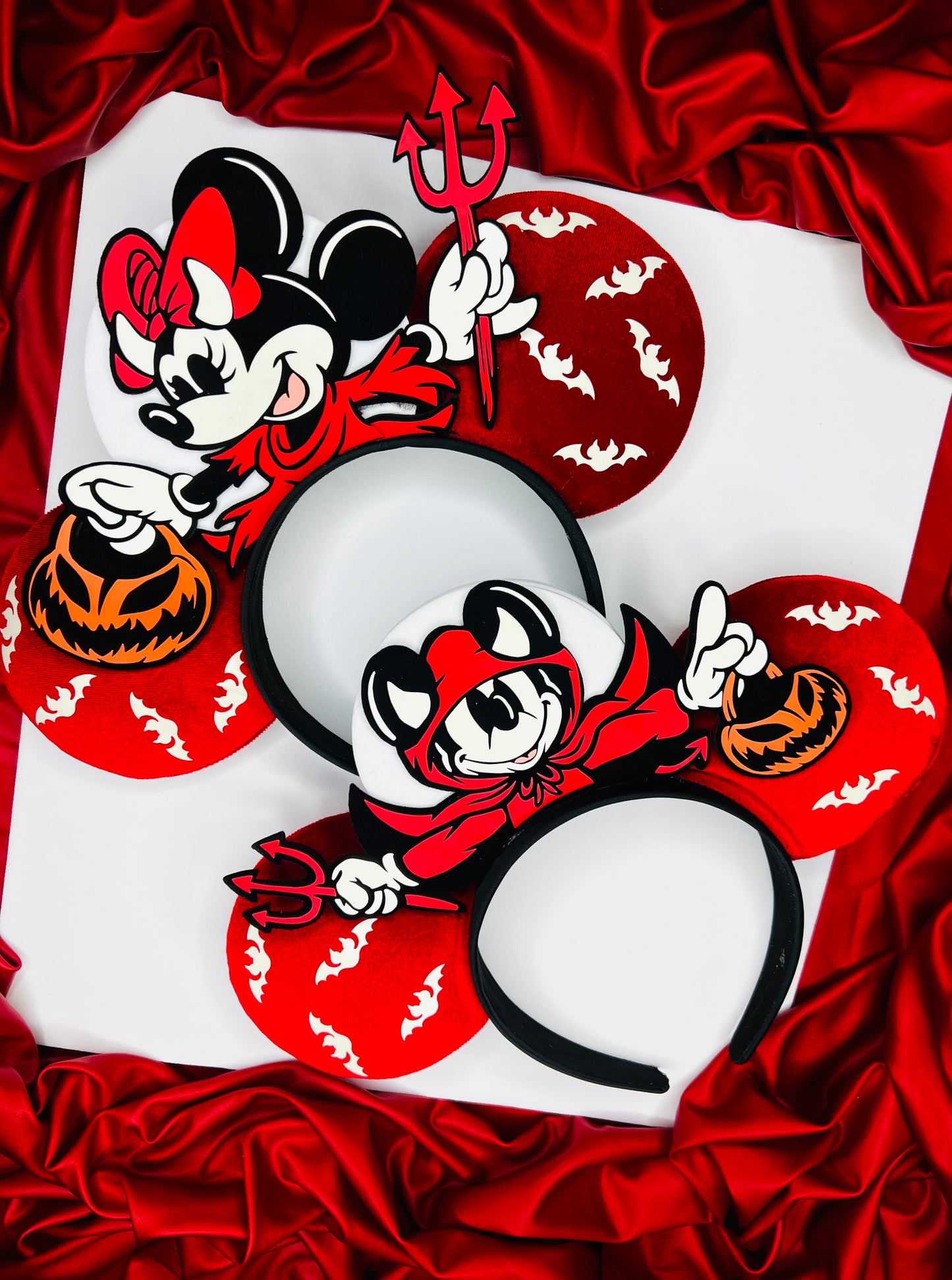 Devil Mickey and Devil Minnie Inspired Ears