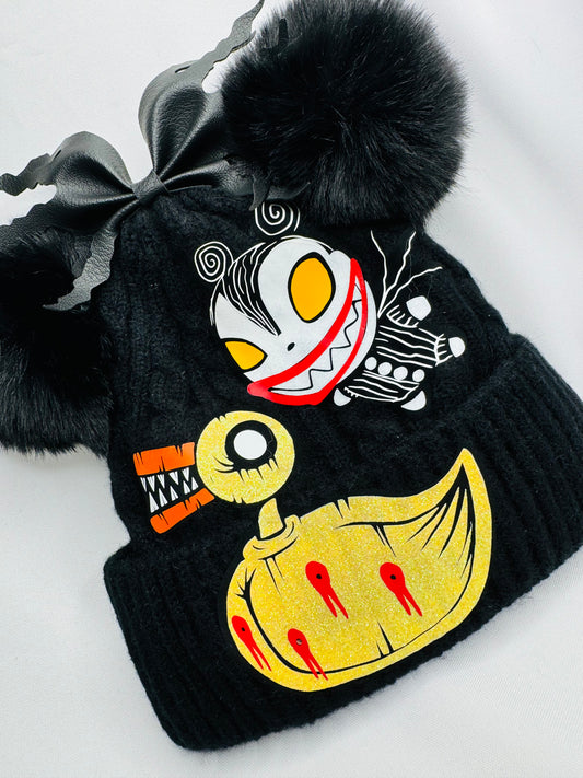 Vampire Teddy and Duck Inspired Beanie