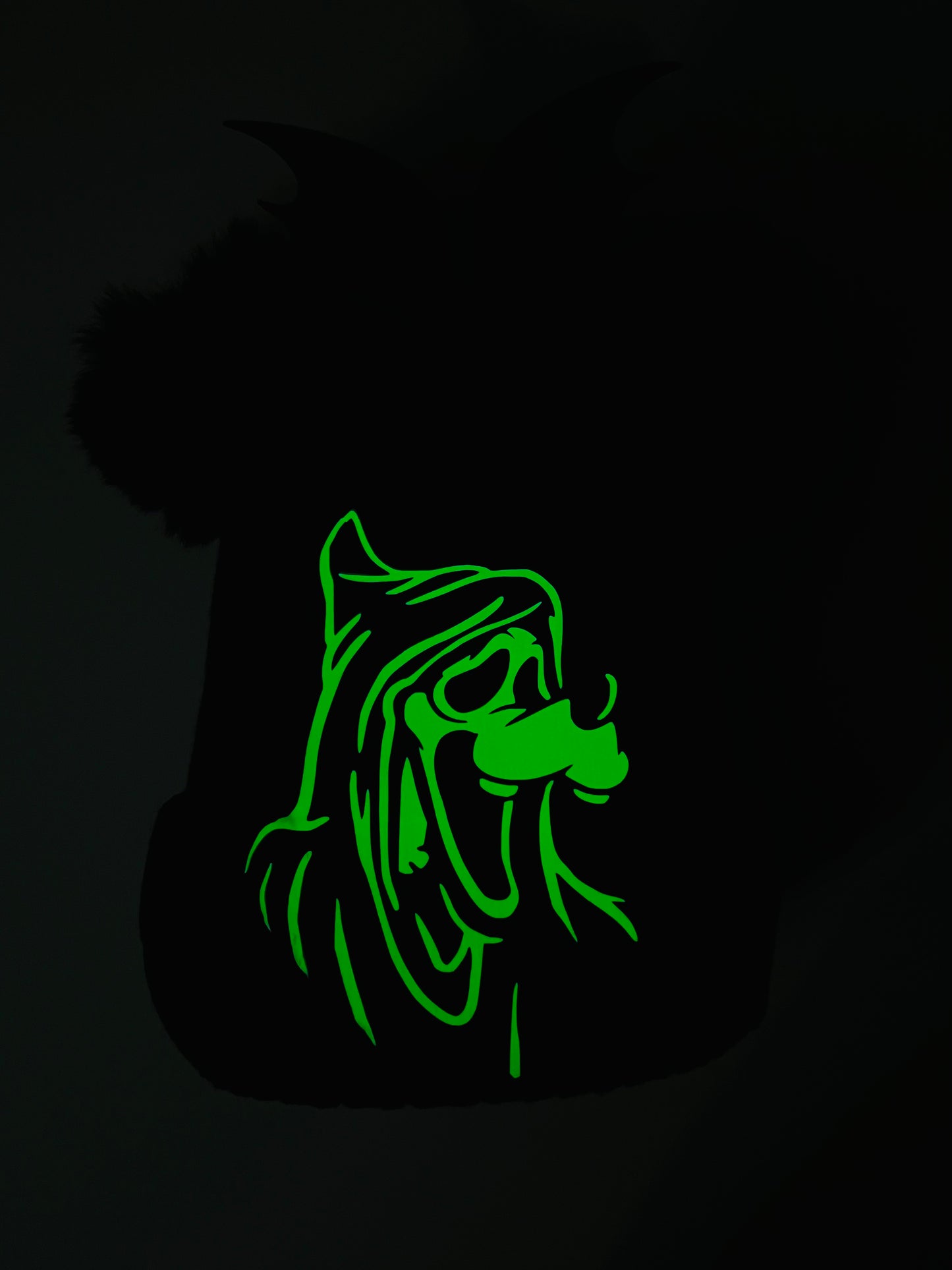 Ghostface Goofy Inspired Beanie( glow in the dark)