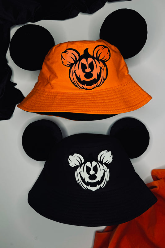 Pumpkin Mickey Orange Bucket Hat