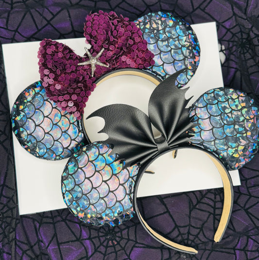 Dark Mermaid Inspired Ears