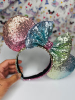 Pastel Rainbow Sequin Ears