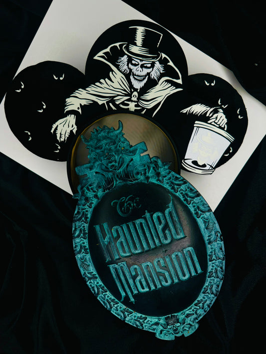 Haunted Mansion Hatbox Ghost Inspired Ears