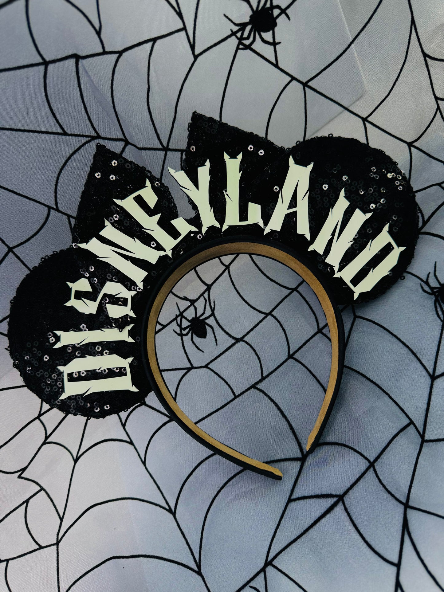Disneyland, DisneyGhoul, DisneyGoth Glow in Dark Devil Horn Letter Ears