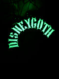 Disneyland, DisneyGhoul, DisneyGoth Glow in Dark Devil Horn Letter Ears