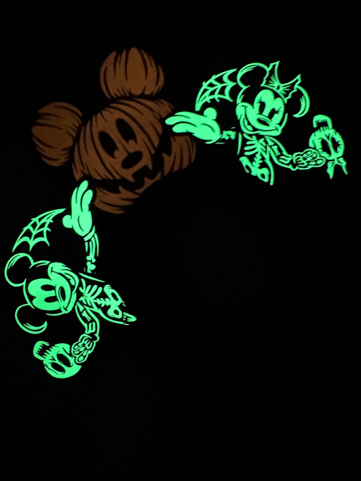 Mickey and Minnie Halloween Skeletons Inspired Ears