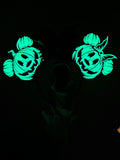 New Mickey and Minnie Pumpkin Inspired Ears ( Glow in the dark )