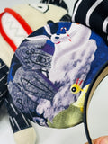 Nightmare Before Christmas Ears with Wreath