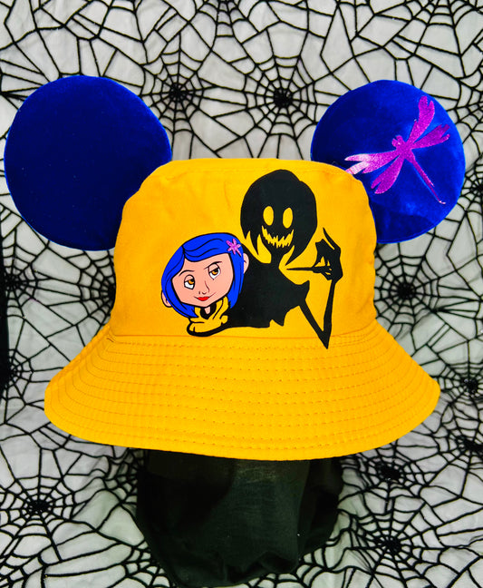 Coraline Inspired Bucket Hat