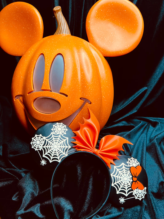 Mickey and Minnie Spider web (glow in the dark) ears