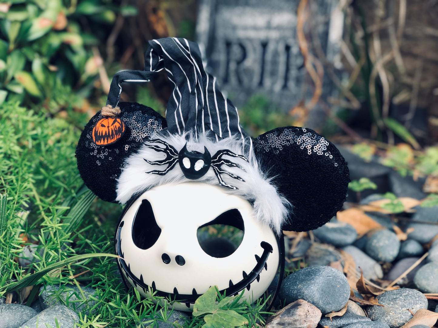Jack Skellington Santa Hat inspired ears