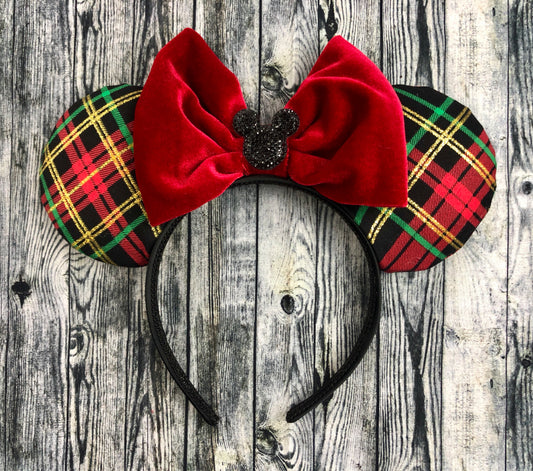 Plaid Christmas Ears