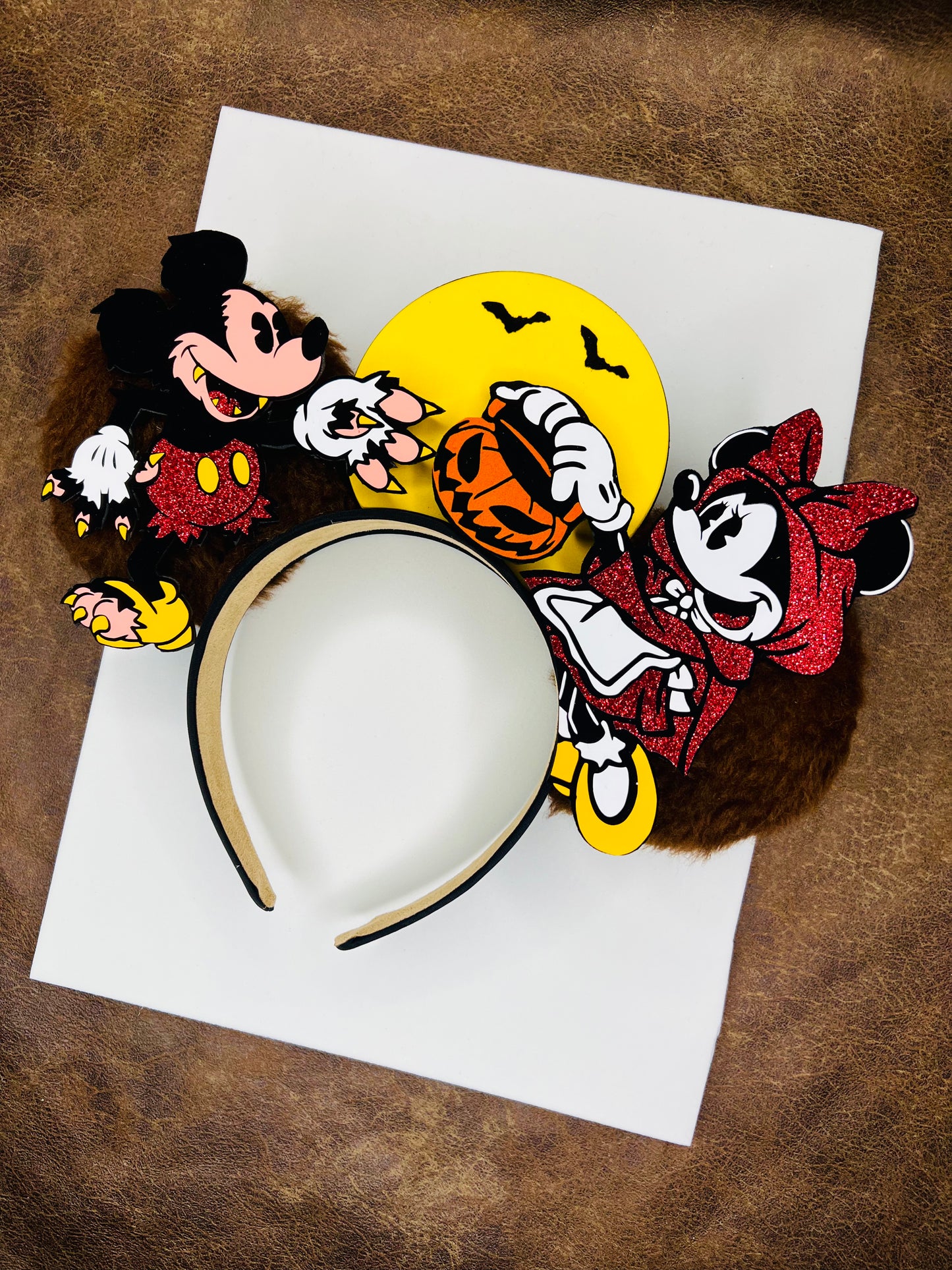 Mickey and Minnie Werewolf and red riding hood inspired ears