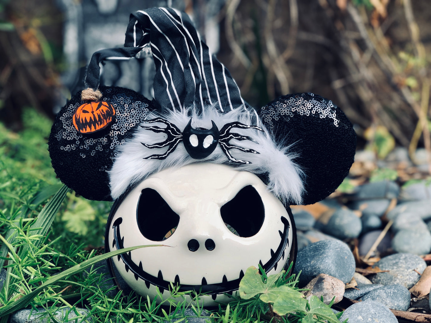Jack Skellington Santa Hat inspired ears