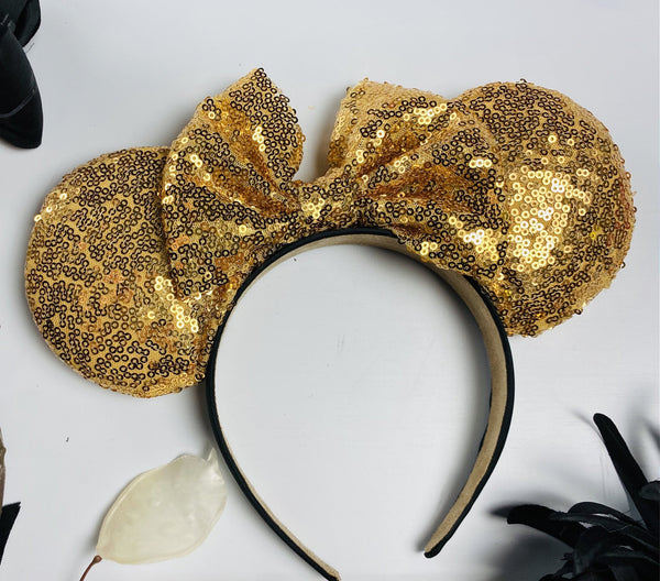 Gold Sequin Minnie Ears