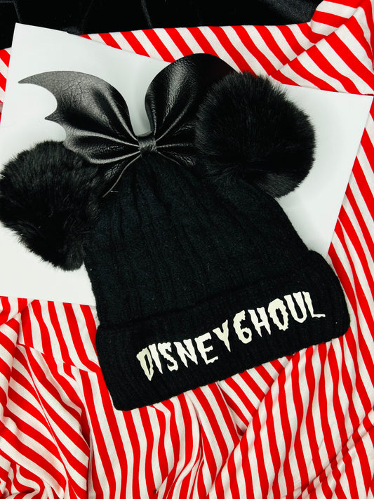 DisneyGhoul Beanie with bat bow