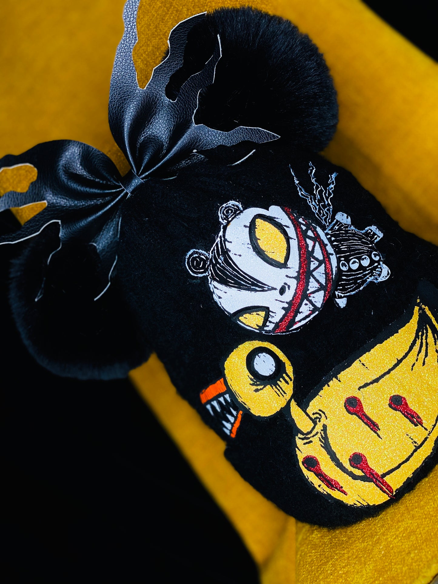 Vampire Teddy and Duck Inspired Beanie
