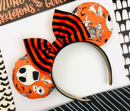 Orange Nightmare Before Christmas Ears
