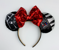 Star Wars Darth Vader Ears (light up bow)