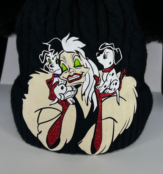 Cruella Inspired Beanie