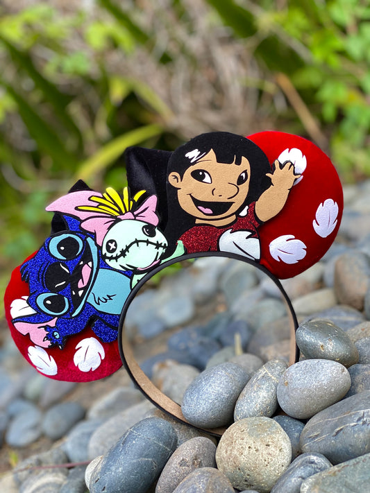 Lilo and Stitch with Scrump Inspired Ears