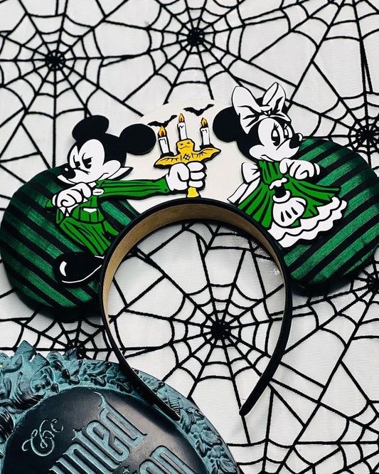 Mickey and Minnie Haunted Mansion Inspired Ears