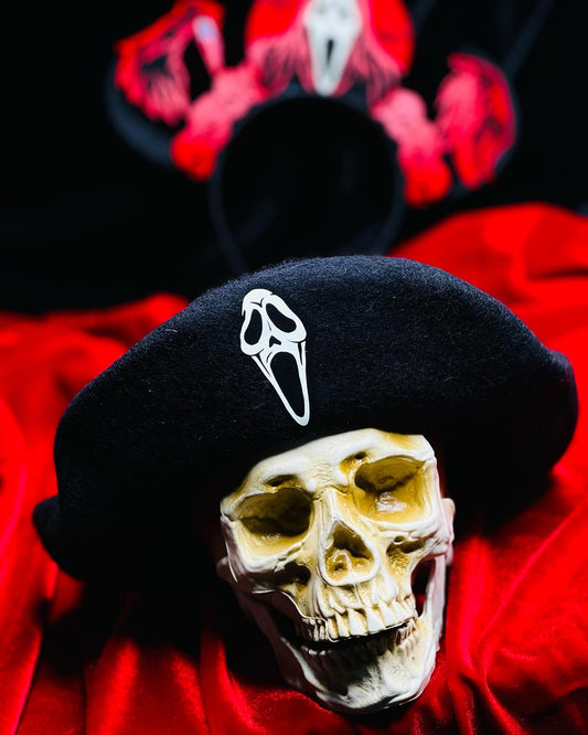 Scream Ghost Face Beret