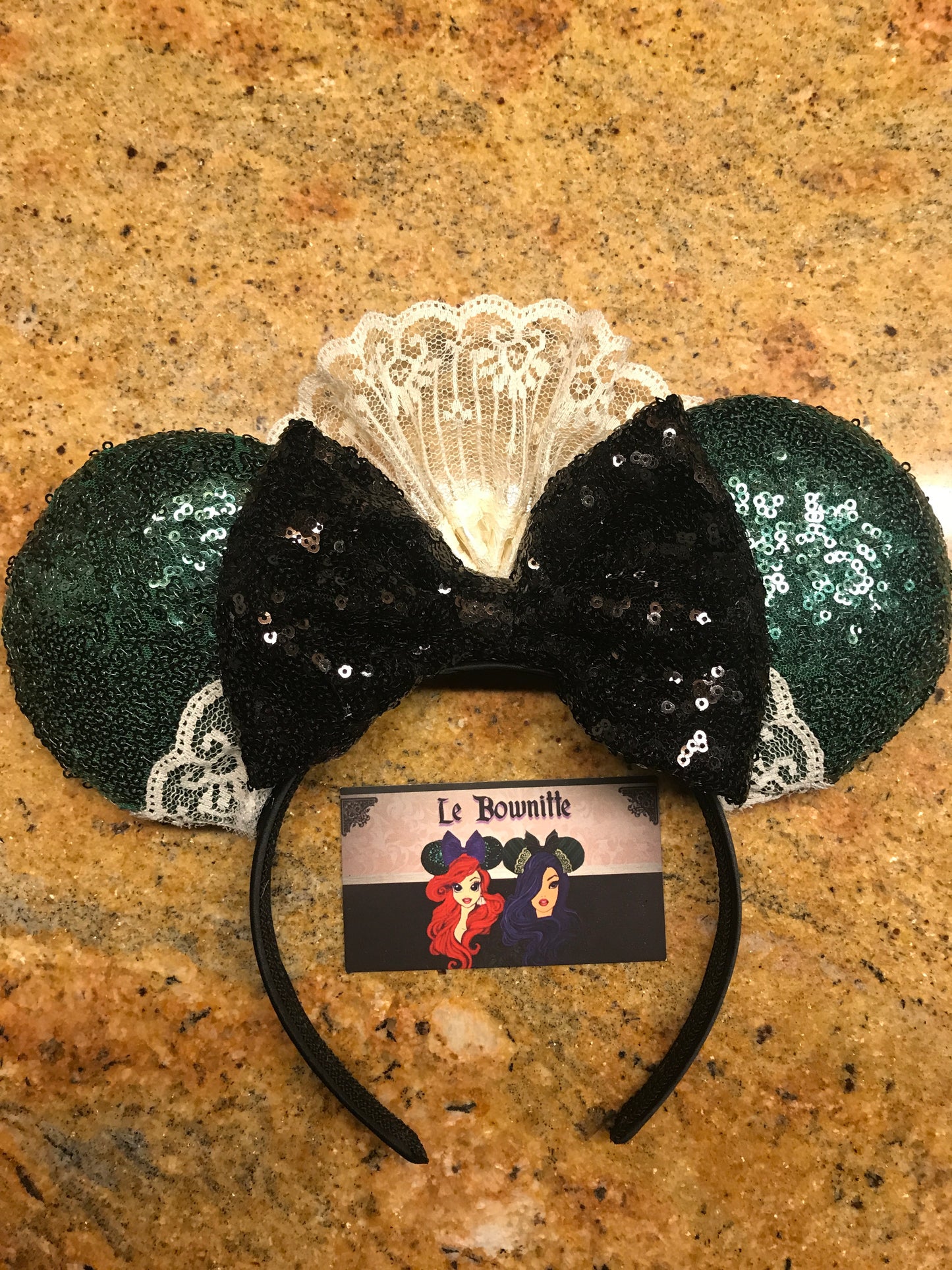 Sequin Haunted Mansion Maid Mouse Ears
