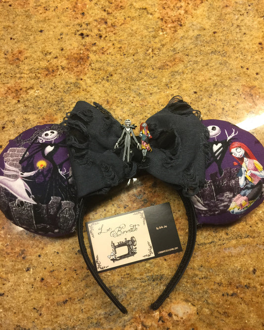 Nightmare before Christmas jack and Sally Ears