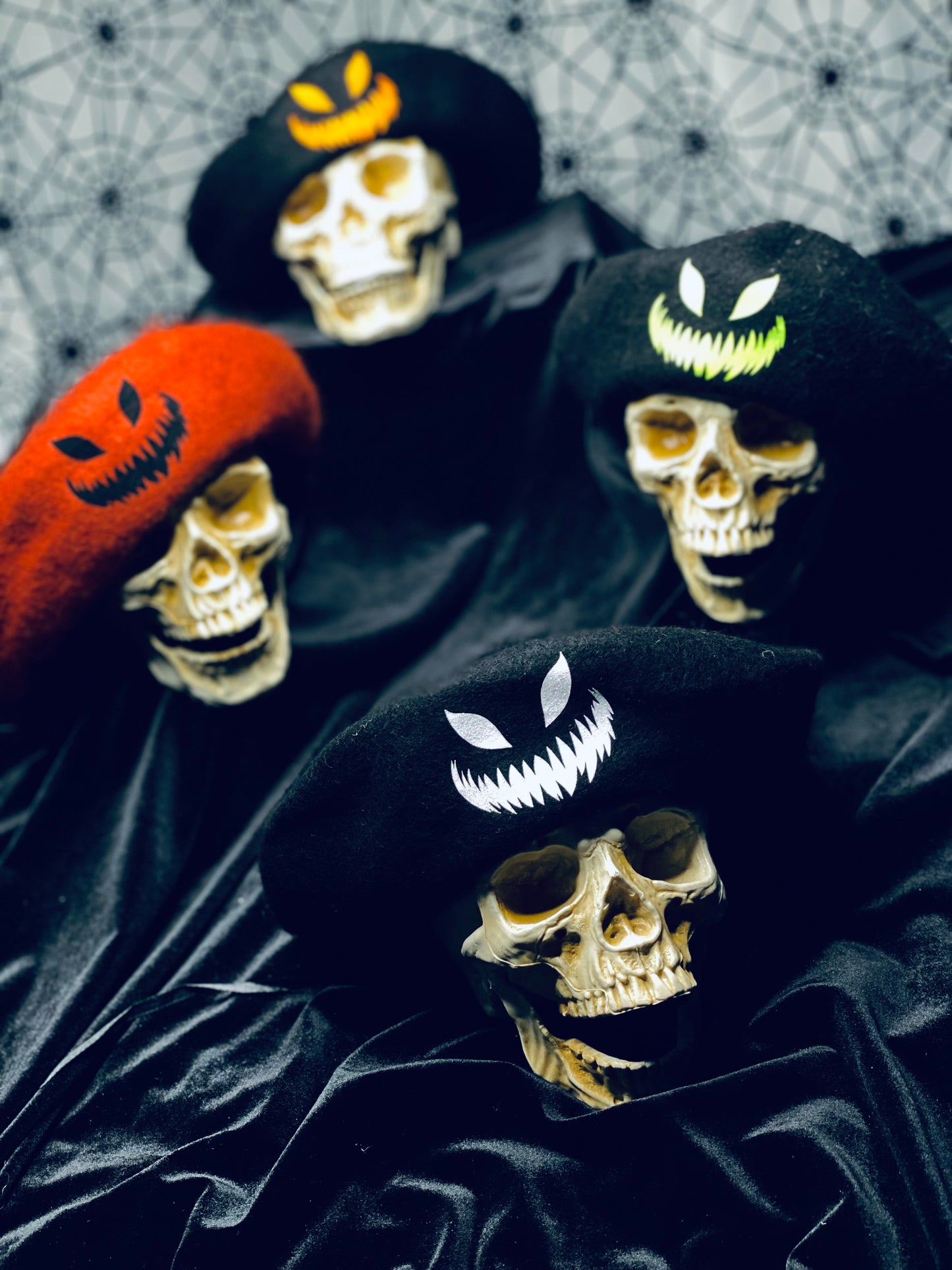 Jack o Lantern Beret