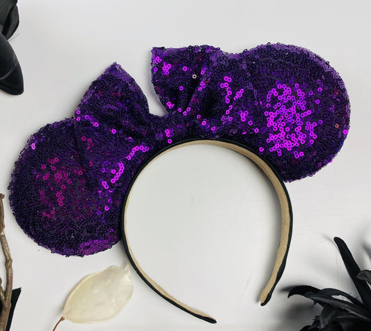 Purple Sequin Ears