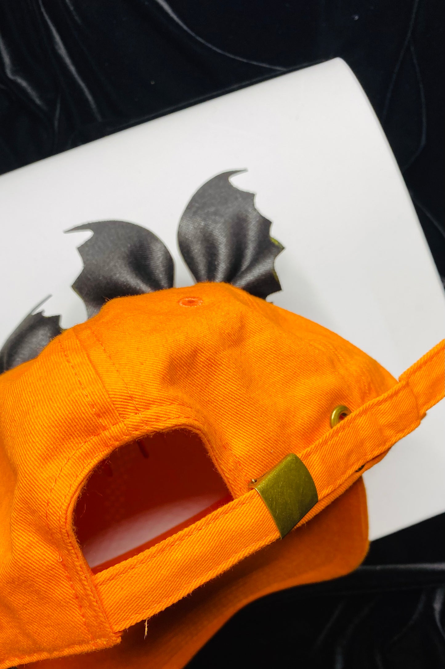 Jack O Lantern Hat with bat ears