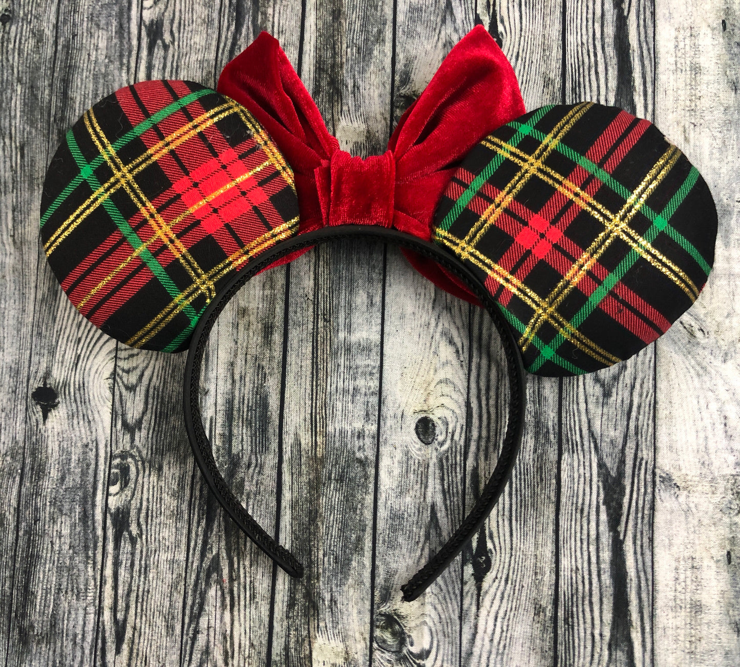 Plaid Christmas Ears